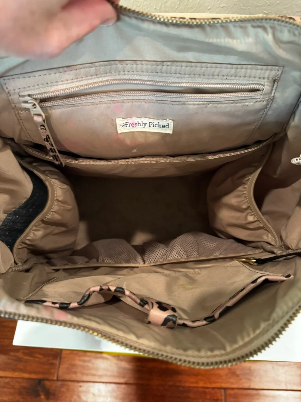 Freshly Picked Leopard-Print Baby Bag- Backpack